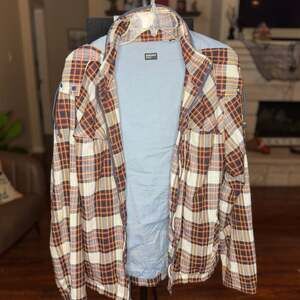 Burkman Bros Plaid Full-Zip Jacket, Lightweight for Men